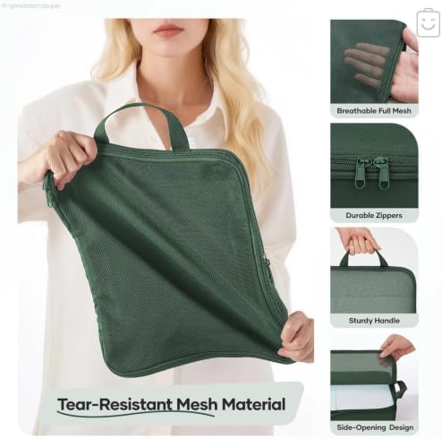 Veken 9/11 Set Compression Packing Cubes - Image 5