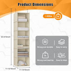Hanging Closet Organizer 6-Shelf, Oxford Fabric Wardrobe Storage - Image 3