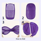 Pop Up Laundry Hamper, Mesh Laundry Basket Collapsible, Foldable Hamper - Image 3