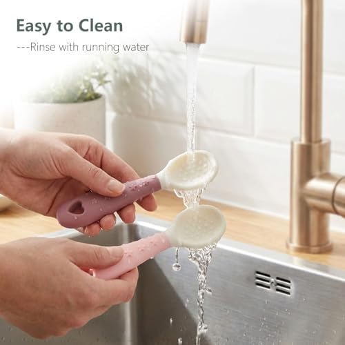 Seposeve Silicone Baby Spoons – Soft BLW Self Feeding Spoons - Image 6
