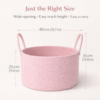 Large Gift Basket Empty to Fill Kit, Woven Rope Basket - Image 6