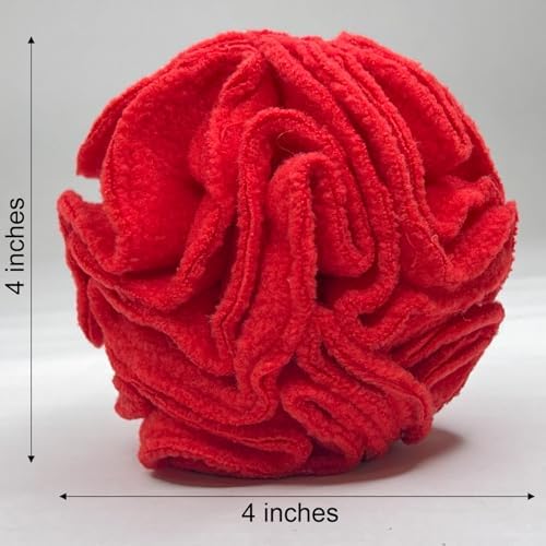 Glory To Dog Puppy/Small Breed Snuffle Dog Puzzle Ball Toy Red - Image 5