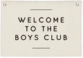 Boys Club Banner, Boys Playroom Kids Room Decor, Playroom Essentials, Linen by Wheatwin