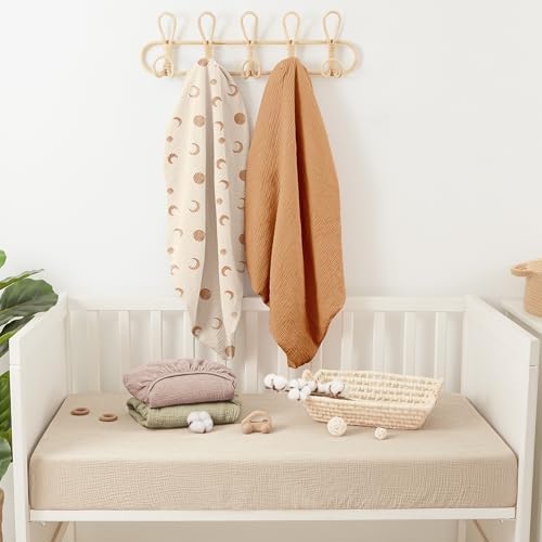 Bearmoss Muslin Mini Crib Sheets - Image 6