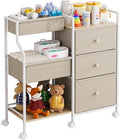 Modanais Baby Diaper Caddy Organizer Rolling Cart by HomeOrganizersandStorage