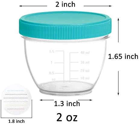 Youngever 36 Pack Baby Food Storage, 2 Ounce Baby Food Containers - Image 2