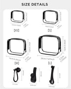 LETGO 4 PCS Clear Insert Bag for Bogg Bag, 4 Sizes Waterproof Beach Bag - Image 2