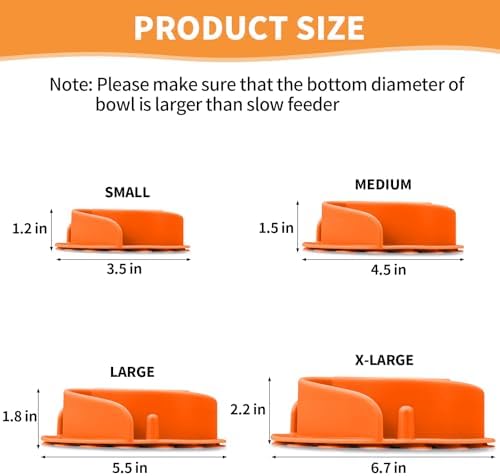 Slow Feeder Dog Bowls Insert, Animire Soft Silicone Slow Eating Dog Food Bowl - Image 4