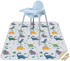 Splat Mat for Under High Chair, Waterproof Washable High Chair Floor Mat by CLCROBD