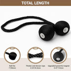 Hion Magnetic Curtain Tiebacks 4 Pack, Nickel-plated Metal and Polyester - Image 2
