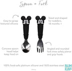 Bumkins Disney Toddler Utensils, Kids Size Fork and Spoon Set, Silicone and - Image 5