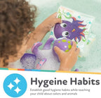 Nuby Bath Fun Time Book with Water-Proof Pages and Surprise Squeaker, Early - Image 2