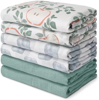 GLLQUEN BABY Receiving Blankets Muslin Swaddle Blanket by GLLQUENBABY