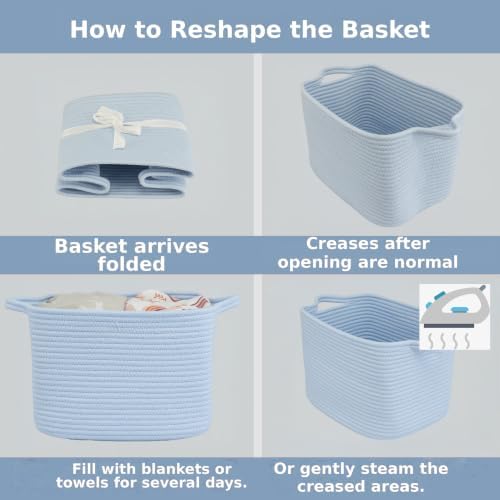 XUANGUO Woven Cotton Rope Storage Basket - Image 7