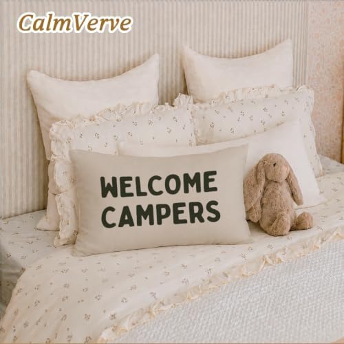 Welcome Campers 12x20 Pillow Cover Camping Decor， - Image 6