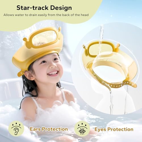 FUNUPUP Baby Shower Cap for Toddlers Kids, Soft TPE Silicone - Image 5
