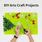 Silicone Mat for Crafts, 15.7" x 11.8" Silicone Placemats for Kids Dining Table - Image 3