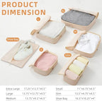 BAGAIL 4 Set/6 Set/8 Set Compression Packing Cubes Travel Accessories - Image 2