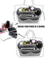LEXSION Felt Purse Organizer Insert, Tote Bag Shaper Dividers - Image 4