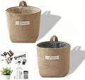 Machine Washable Hemp Cotton Hanging Organizer by SAYUANVA