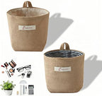 Machine Washable Hemp Cotton Hanging Organizer by SAYUANVA