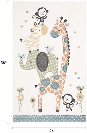 SAFAVIEH Carousel Kids Collection Accent Rug - Image 2