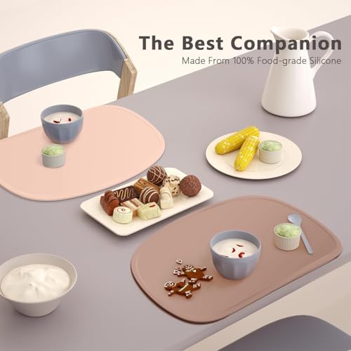 Cuddle Campus Set of 3 Silicone Placemats - Image 3