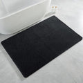 Polyester Bathroom Rug 36"x60" Black, Large Soft Shaggy Bath Mat by Kildoss