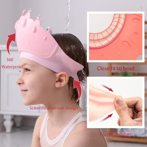Baby Shower Cap Shield, Baby bath set shower cap, Visor Hat - Image 3