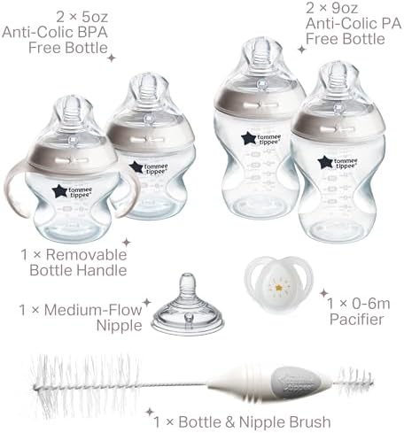 Tommee Tippee Natural Start Baby's First Bottle and Pacifier 8 Piece Set - Image 2
