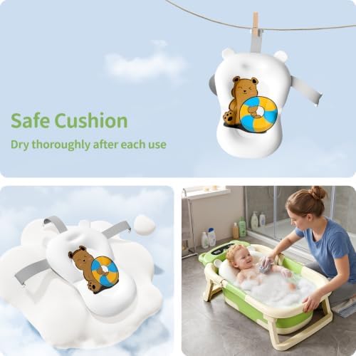 Collapsible Baby Bathtub for Newborn to Toddler - Image 3