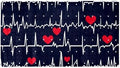 Shower Mat Non Slip 26.8 x 15.1 Inches, Heart Beat Bathtub Mat Shower Stall Mats by Anna+Cowper