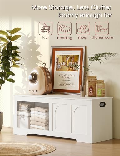 DINZI LVJ Storage Chest, Wooden Toy Box - Image 4