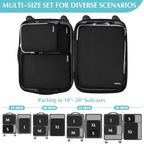 Gonex Compression Packing Cubes, 4-Piece Expandable Travel Organizers - Image 5