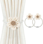 VIS'V Magnetic Curtain Tiebacks, Boho Curtain Holdbacks by VISV
