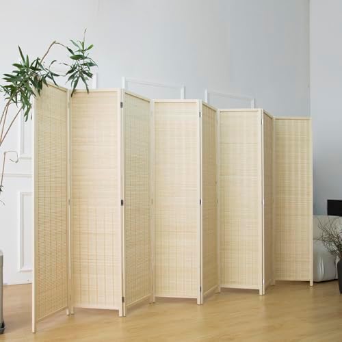 Furnnylane 8 Panel Bamboo Room Divider - Image 4