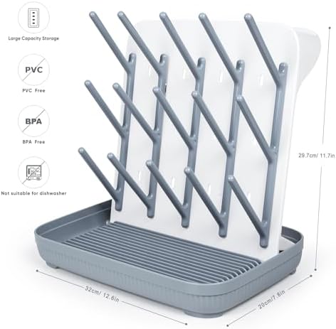 Termichy Baby Bottle Drying Rack：Large Vertical Space Saver Countertop - Image 5