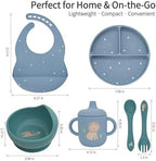 Little Rawr Baby Led Weaning Bundle, 100% Silicone Baby Feeding Set Includes - Image 2