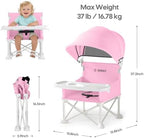 Cochildor 4-in-1 Portable Baby Chair, Foldable Toddler Booster Seat - Image 3