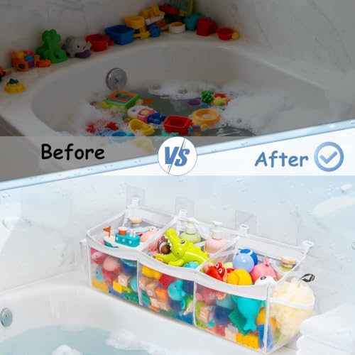 Criusia 2 Pack Extra Large Bath Toy Organizer - Image 5