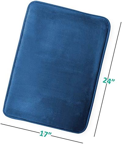 Clara Clark Bathroom Rugs, Velvet Memory Foam Bath Mat, Machine Washable Bath - Image 3