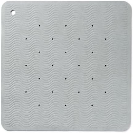 HEVEA Natural Rubber Wave Bath Mat – Square 21x21 in by HEVEA