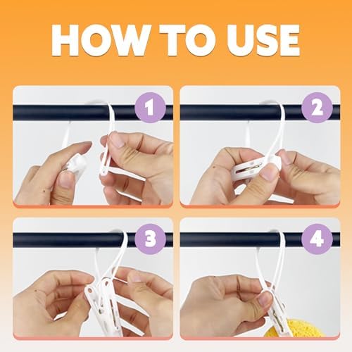 HASHI Baby Clothes & Pants Clips, Non-Slip Hanger Clips - Image 7