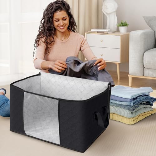 Fab totes 6 Pack Storage Bags for Clothes Blanket Storage Bins - Image 3