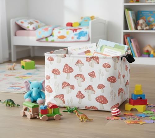 Rectangular Kids Basket Baby Girl Basket Fabric Storage Bin Organizer Box Room - Image 4