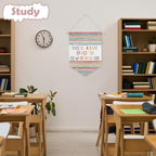 Ghueghe Boho Colorful Classroom Canvas Banner Wall Decor - Image 4