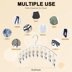 Legging Organizer for Closet, Metal Yoga Pants Hanger w/Rubber Coated 1 Pack - Image 5