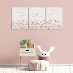 3Pcs Wildflower Nursery Canvas Wall Art Flower Botanical Sentence Poster - Image 5