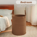 JMvicyroam 100L Cotton Rope Laundry Basket Hamper - Image 4