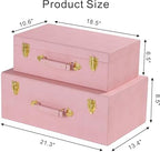 Sagala Decorative Trunk, Nested Large Storage Boxes - Image 2